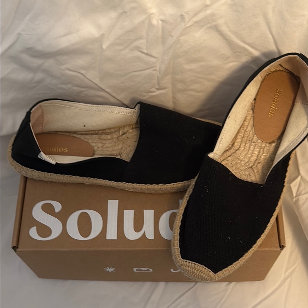 Soludos Women's Black Espadrilles